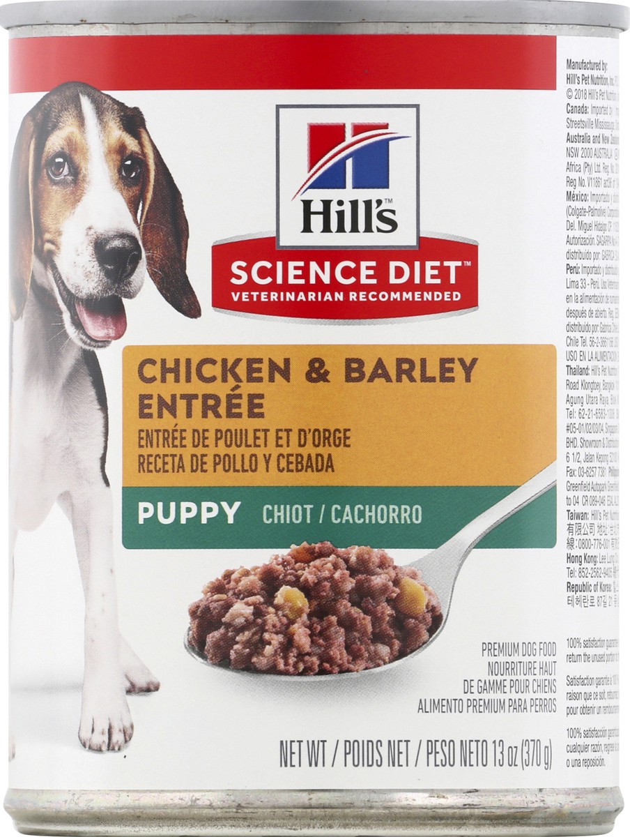 slide 5 of 10, Hill's Puppy Chicken & Barley Entree Dog Food 13 oz, 13 oz