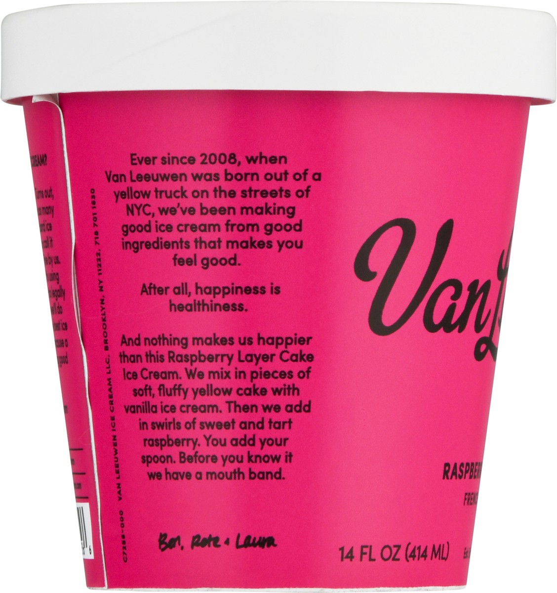 slide 2 of 9, Van Leeuwen French Raspberry Layer Cake Ice Cream 14 fl oz, 14 fl oz