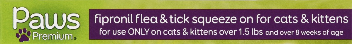 slide 3 of 6, Paws Happy Life Flea & Tick Squeeze On, Fipronil, for Cats & Kittens, 3 ct