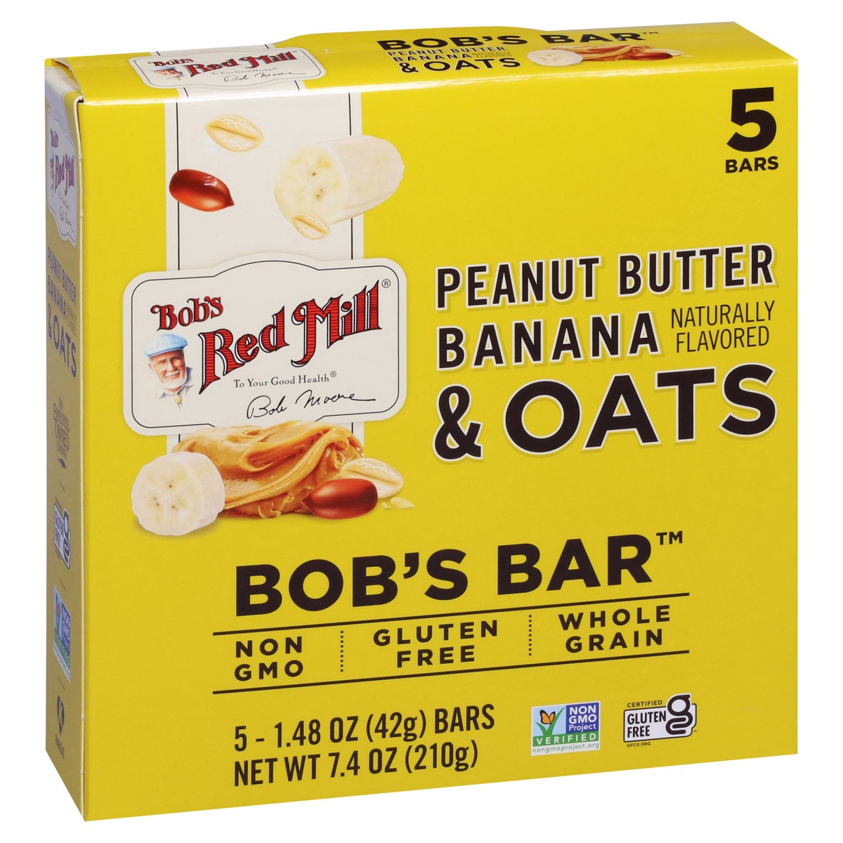 slide 8 of 9, Bob's Red Mill Bob's Bar Peanut Butter Banana & Oats Bars 5 - 1.48 oz Bars, 5 ct