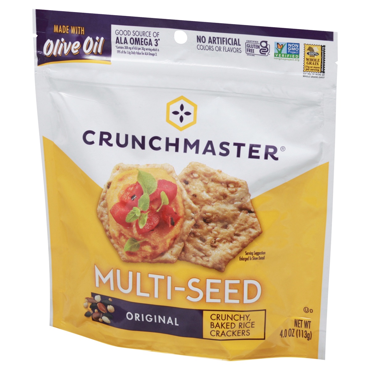 slide 4 of 11, Crunchmaster Multi-Seed Original Crackers, 4 oz