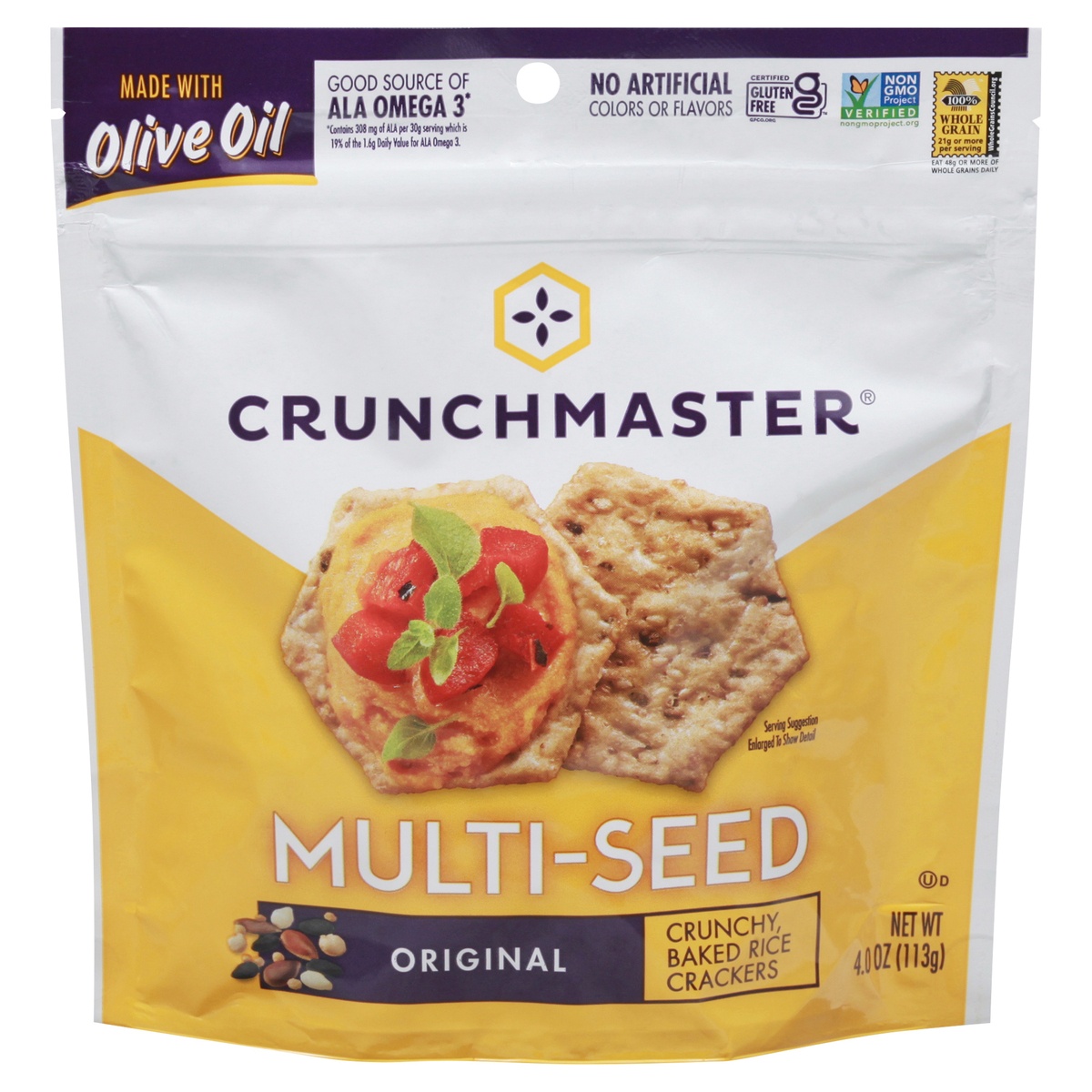 slide 3 of 11, Crunchmaster Multi-Seed Original Crackers, 4 oz