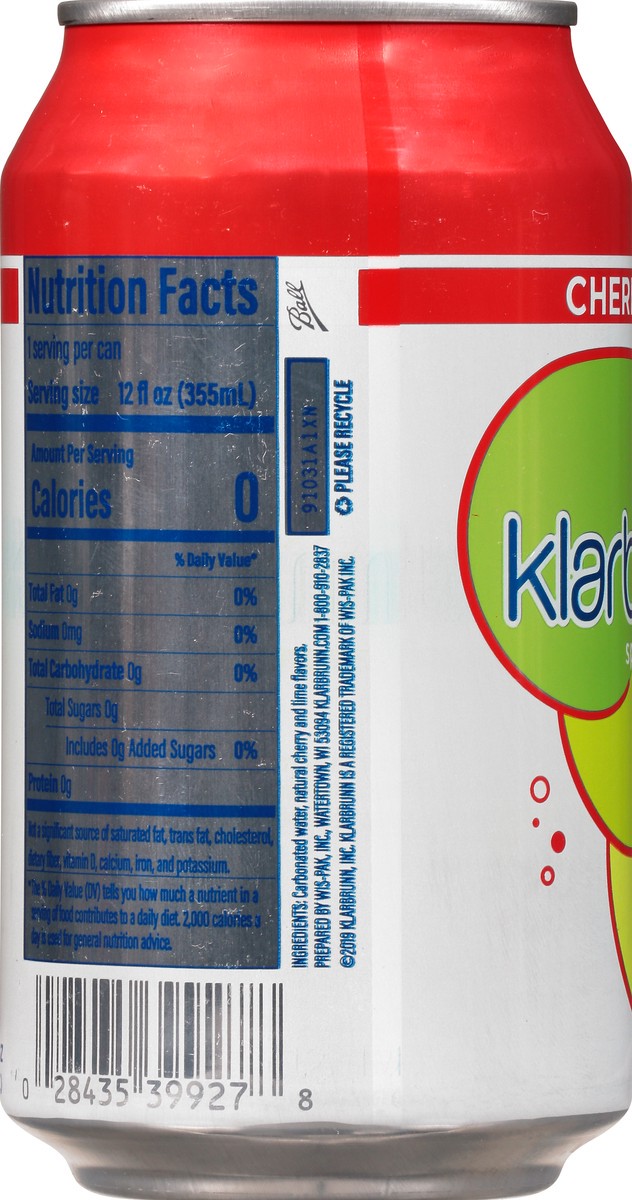 slide 7 of 13, Klarbrunn Cherry Lime Sparkling Water- 12 oz, 12 oz