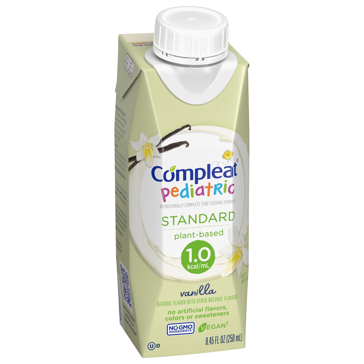 slide 2 of 9, COMPLEAT Pediatric Standard 1.0 Vanilla 250 mL Tetra Pak Dream Cap, 8.45 fl oz
