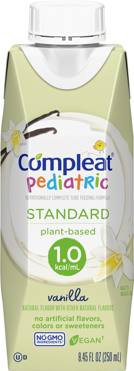 slide 3 of 9, COMPLEAT Pediatric Standard 1.0 Vanilla 250 mL Tetra Pak Dream Cap, 8.45 fl oz