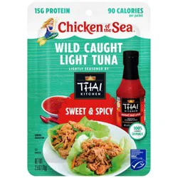 Chicken of the Sea Wild Caught Light Tuna Packet, Sweet & Spicy 2.5 oz