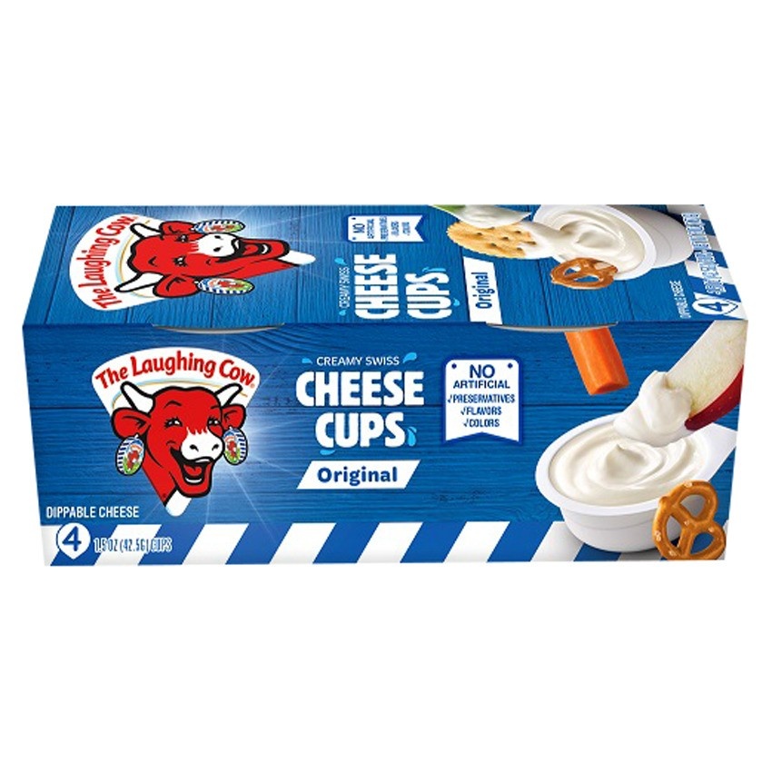 slide 1 of 1, The Laughing Cow Cheese Cups 4 ea, 6 oz