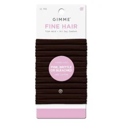 Gimme Beauty Fine Hair Band - 12pk - Dark Brown