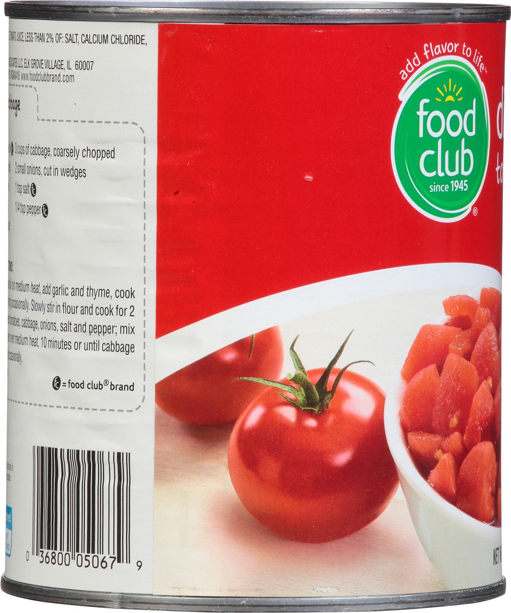 slide 6 of 9, Food Club Diced Tomatoes, 28 oz