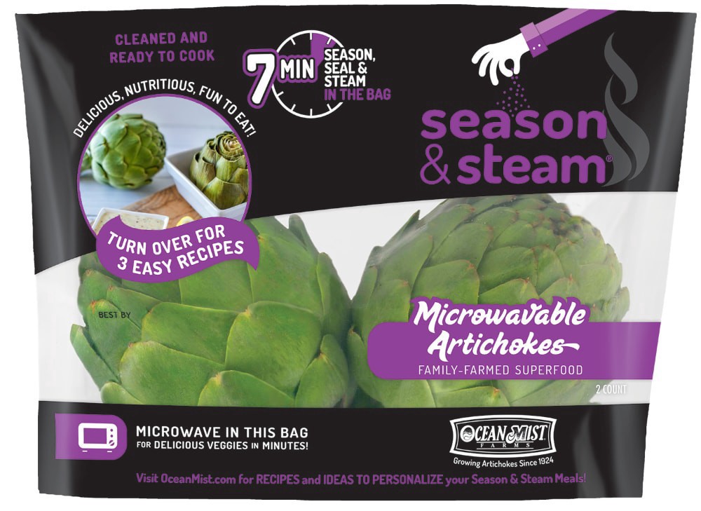 slide 2 of 6, Ocean Mist Farms Microwavable Artichokes, 2 ct