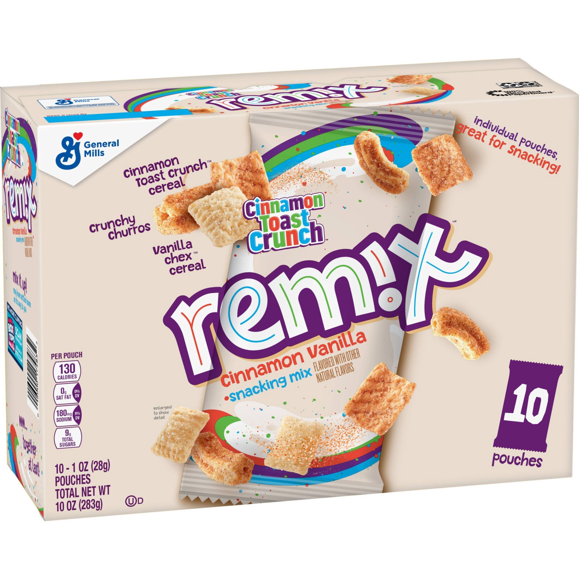 slide 1 of 3, Cinnamon Toast Crunch General Mills Cinnamon Toast Crunch Remix, 10 ct; 1 oz