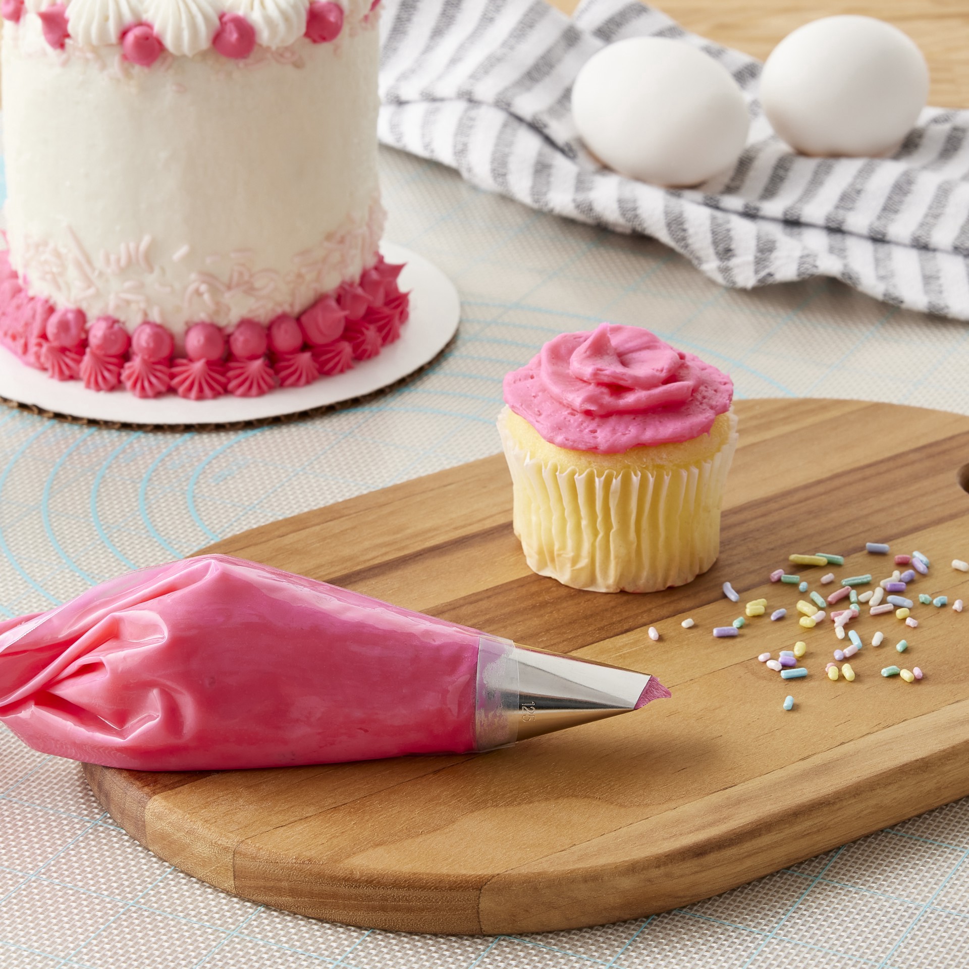 slide 2 of 6, #125 Ruffle Decorating Tip By Celebrate It, 1 in x 1.5 in