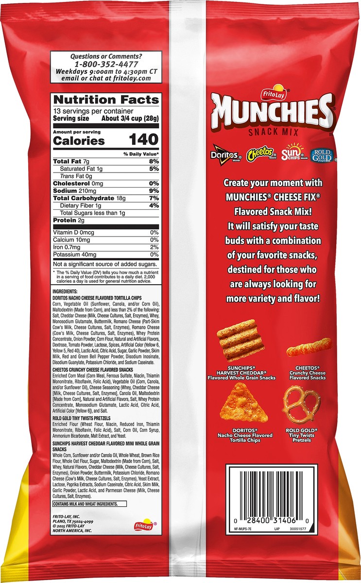 slide 3 of 6, Munchies Cheese Fix Flavored Snack Mix - 13oz, 13 oz