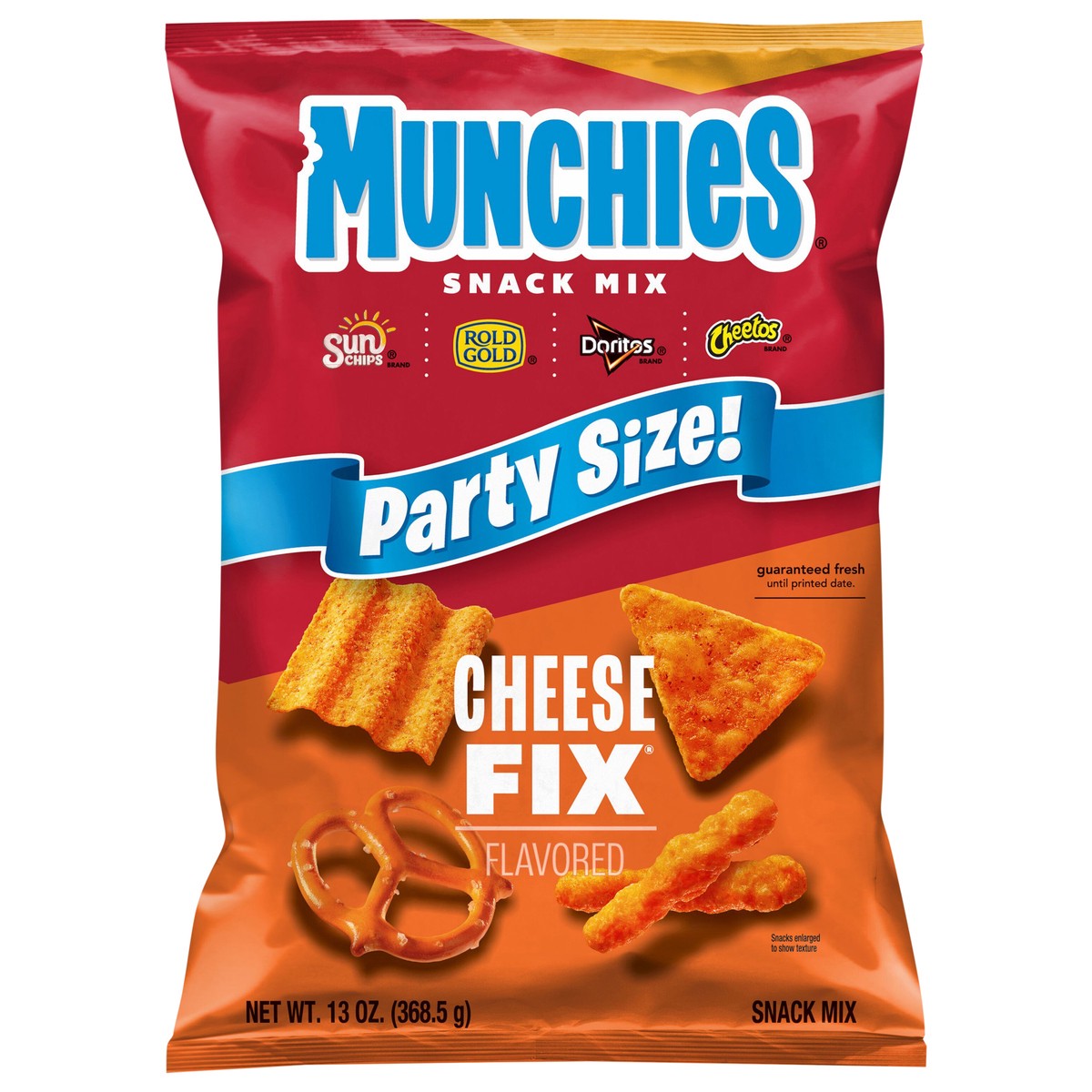 slide 1 of 6, Munchies Snack Mix Cheese Fix Flavored 13 Oz, 13 oz