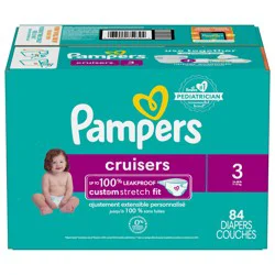 Pampers Cruisers Diapers Size 3 84 Count