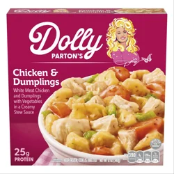 Dolly Parton's Chicken & Dumplings With Vegetables and Creamy Sauce, Frozen Meal, 12 oz