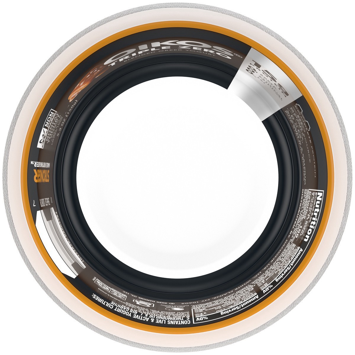 slide 6 of 7, Oikos Salted Caramel 15g Protein, 0g Added Sugar, Nonfat Greek Yogurt, 5.3 OZ Cup, 5.3 oz