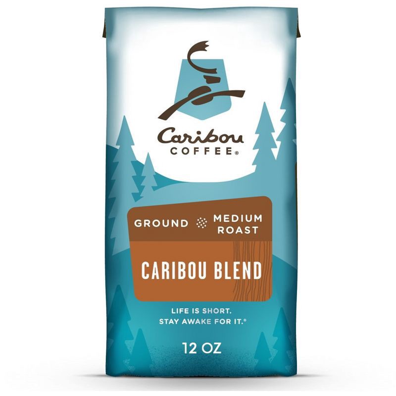 slide 1 of 9, Caribou Coffee Caribou Blend Medium Roast Ground Coffee - 12oz, 12 oz