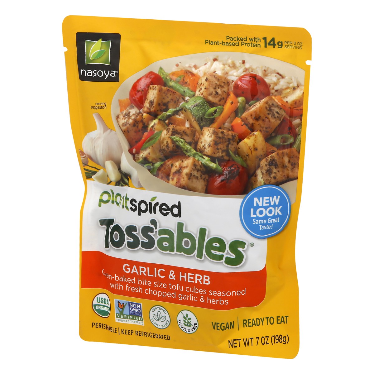 slide 5 of 13, Nasoya Plantspired Garlic & Herb Toss'ables 7 oz, 7 oz