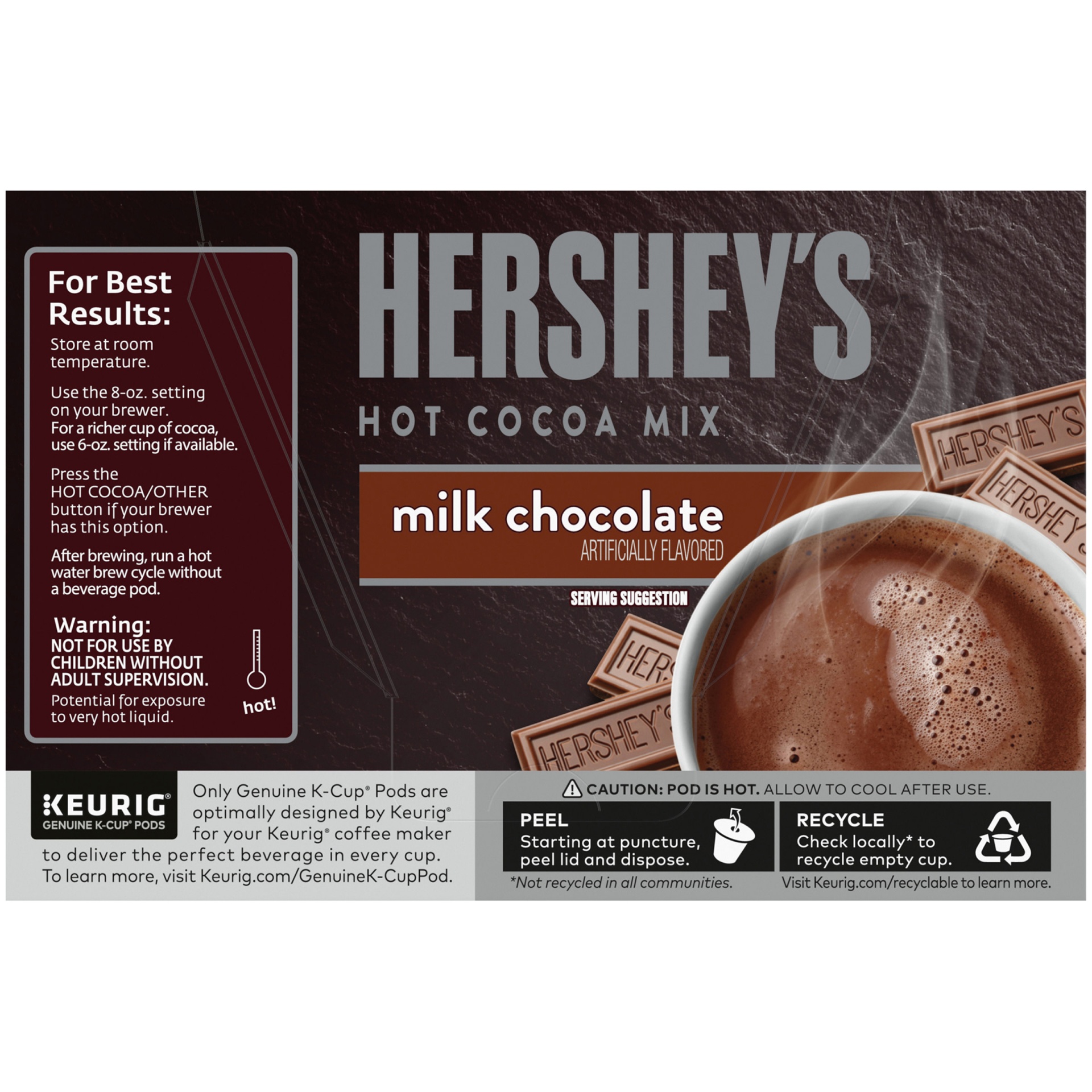 slide 2 of 2, Hershey's Milk Chocolate Hot Cocoa Mix K-Cup Pods, 1 ct