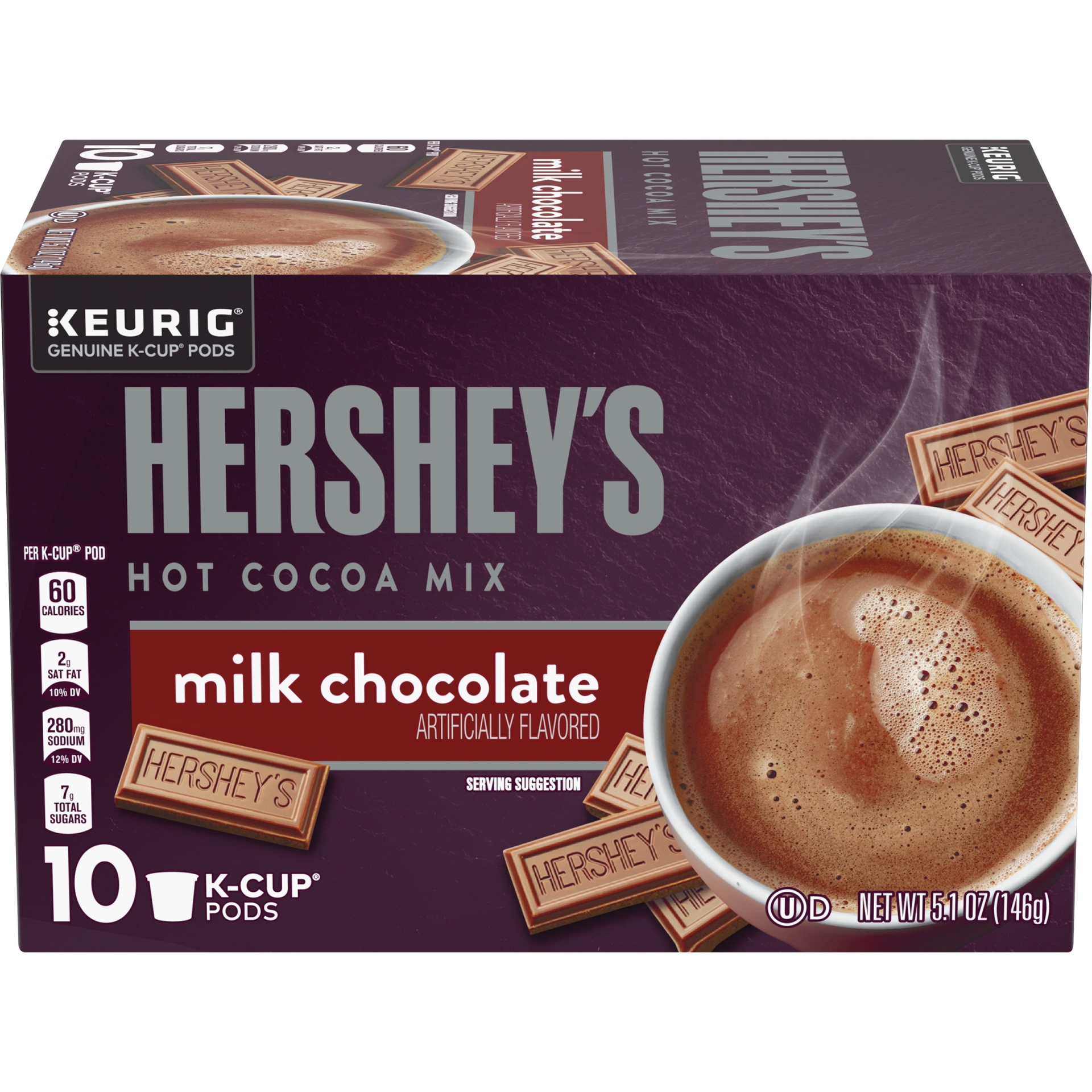 Hershey's Milk Chocolate Hot Cocoa Mix K-Cup Pods 1 ct | Shipt