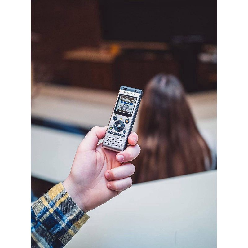 slide 5 of 6, OM System WS-882 Digital Voice Recorder - Silver, 1 ct