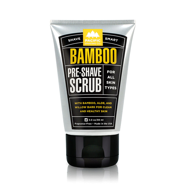 slide 1 of 1, Pacific Shaving Co. Bamboo Pre-Shave Scrub, 3 oz