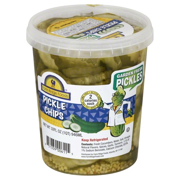 slide 1 of 3, Farm Ridge Foods Pickle Chips 32 oz, 32 oz