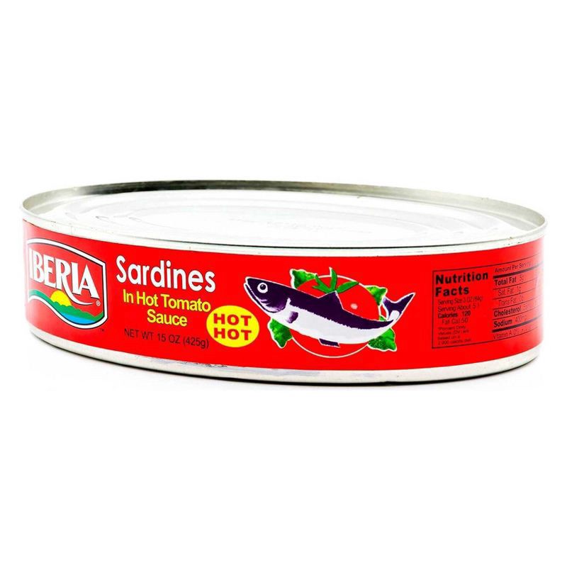 slide 2 of 2, Iberia Sardines In Hot Tomato Sauce - 15oz, 15 oz