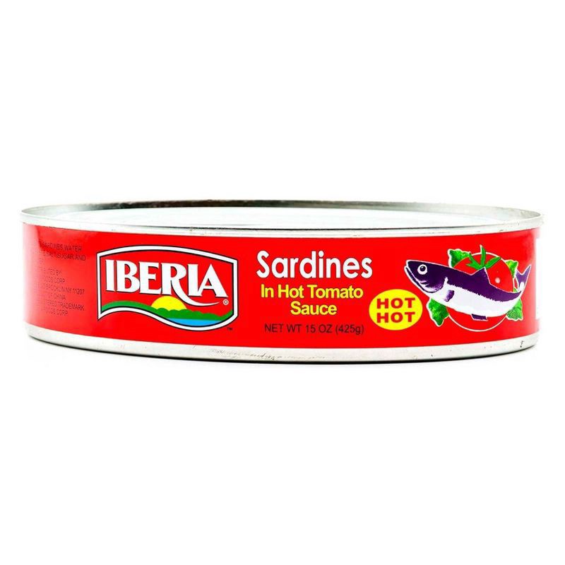 slide 1 of 2, Iberia Sardines In Hot Tomato Sauce - 15oz, 15 oz