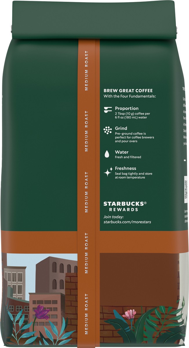 slide 7 of 9, Starbucks Ground Coffee, Medium Roast Coffee, Pike Place Roast, 100% Arabica, 1 Bag (12 Oz), 12 oz