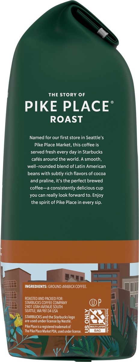 slide 2 of 9, Starbucks Ground Coffee, Medium Roast Coffee, Pike Place Roast, 100% Arabica, 1 Bag - 12 oz, 12 oz