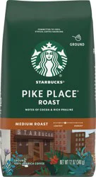 Starbucks Medium Roast Ground 100% Arabica Pike Place Roast Coffee 12 oz