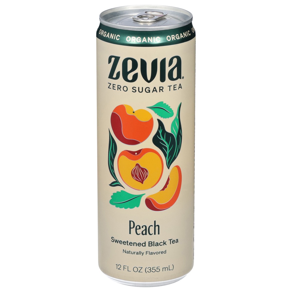 slide 1 of 13, Zevia Org Peach Tea - 12 oz, 12 oz