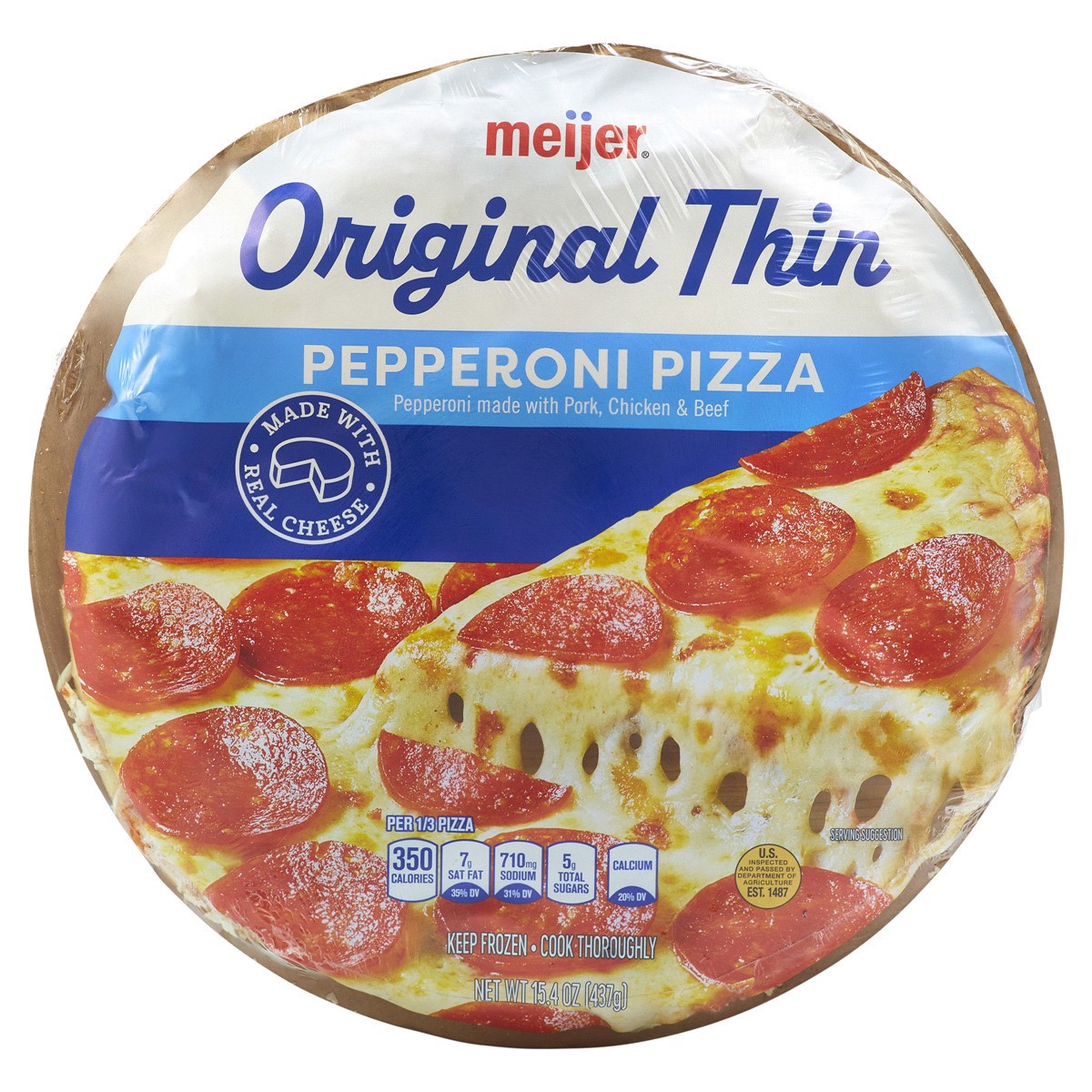 slide 1 of 29, Meijer Original Pepperoni Pizza, 15.4 oz