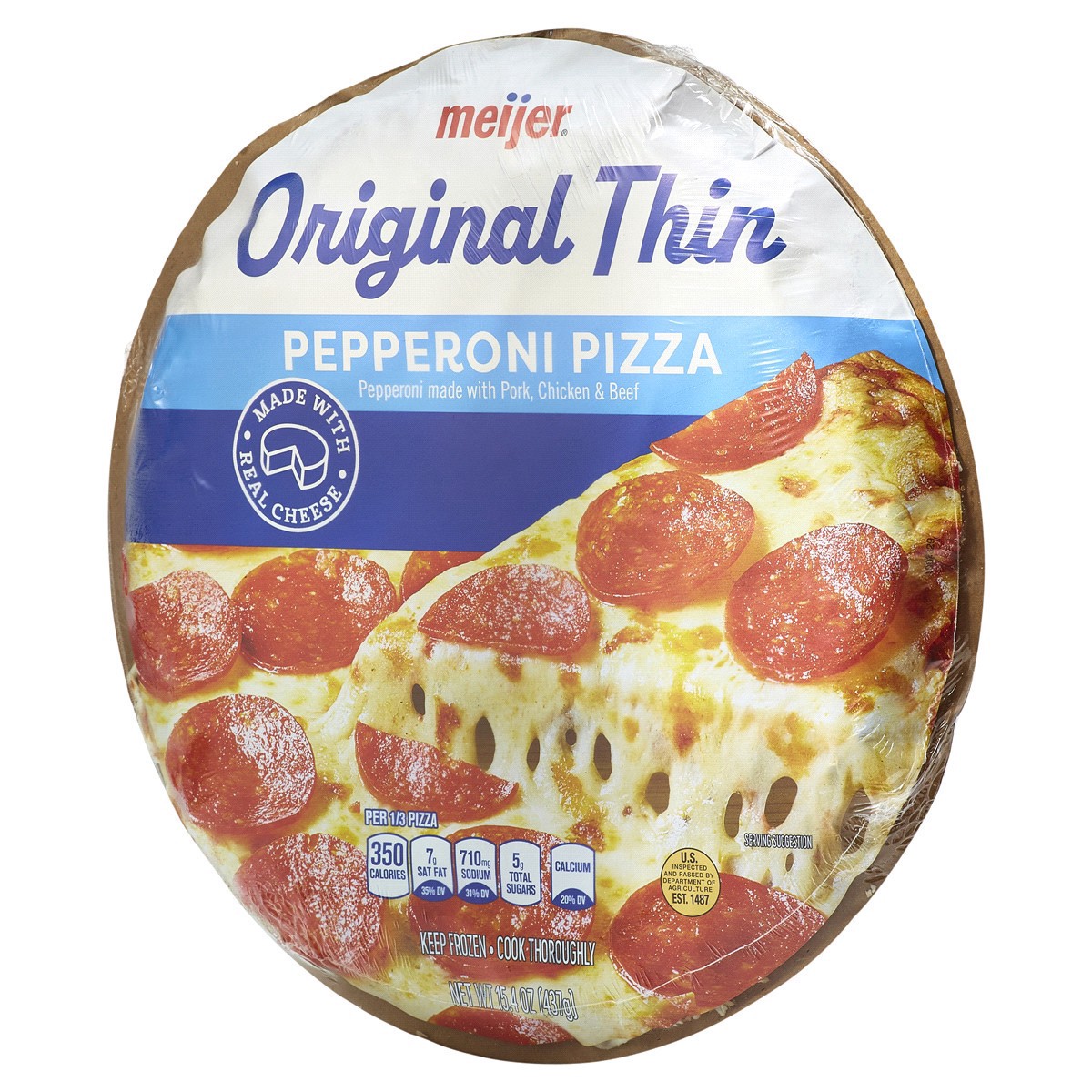 slide 9 of 29, Meijer Original Pepperoni Pizza, 15.4 oz