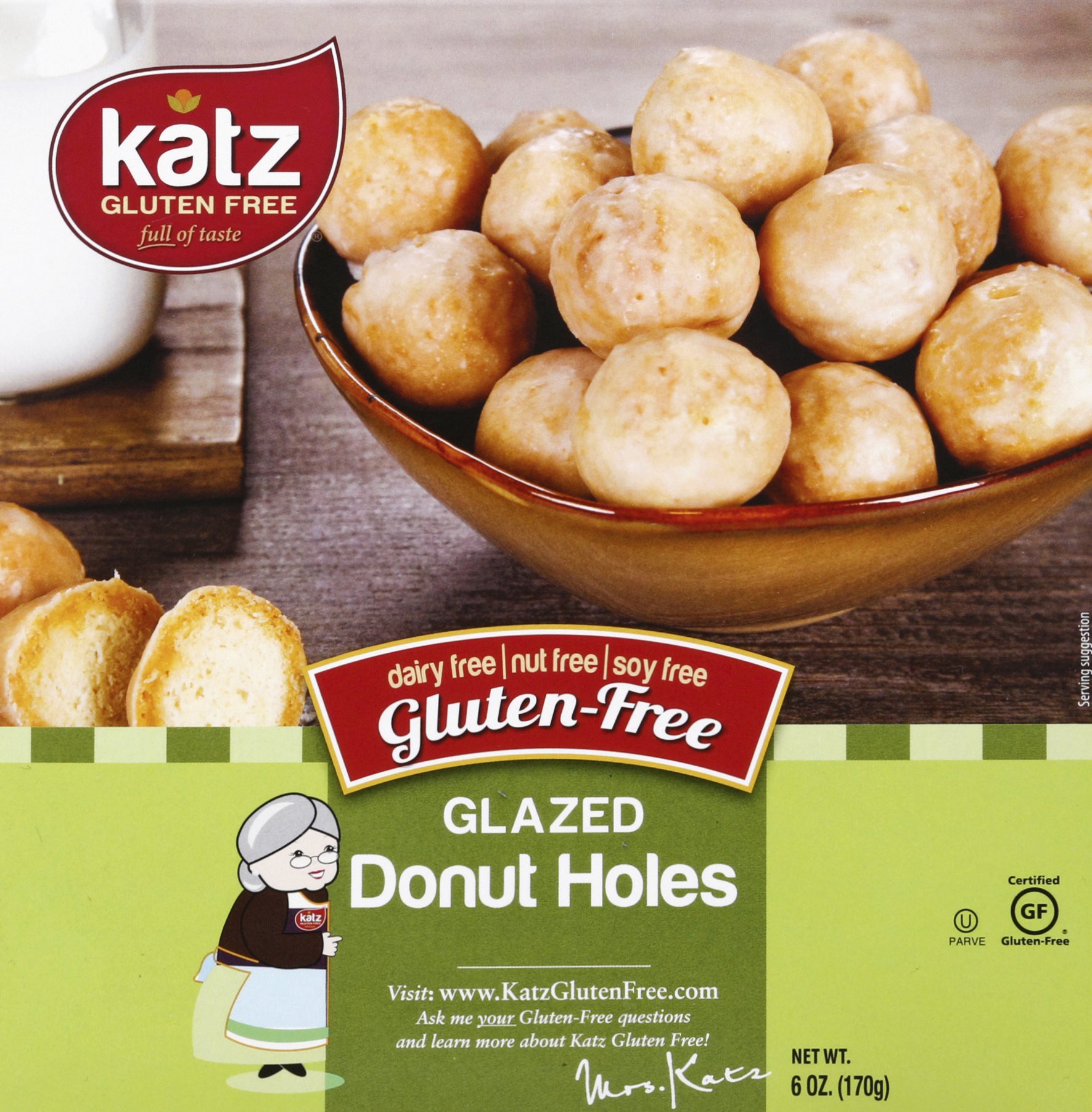 slide 1 of 1, Katz Glazed Donut Holes, 6 oz