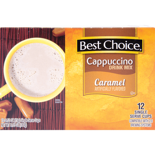 slide 1 of 1, Best Choice Caramel Cappuccino Drink Mix K Cups - 12 ct, 12 ct