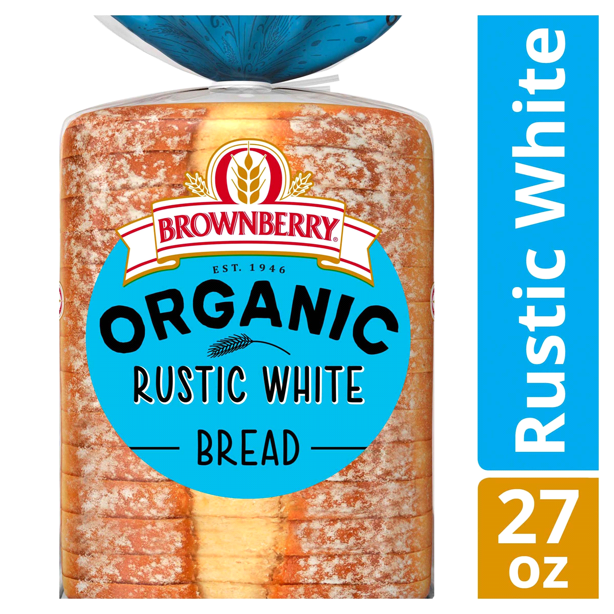 slide 1 of 1, Brownberry Organic Rustic White Bread, 27 oz