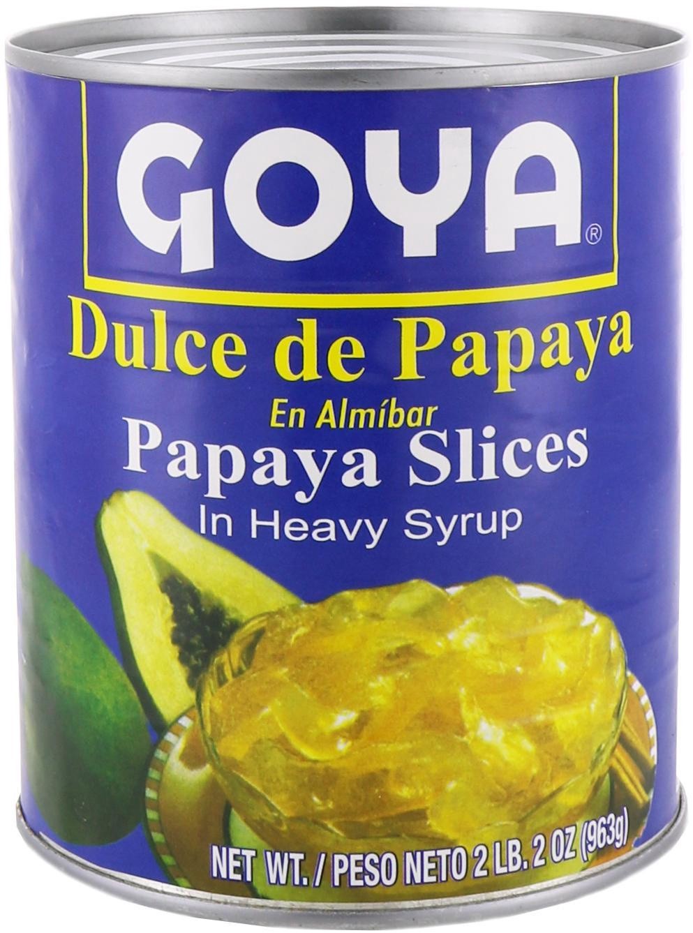 slide 1 of 1, Goya Dom Papaya Dulce Slices, 2.2 liter