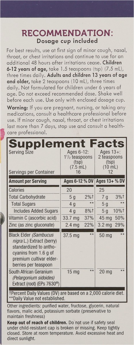 slide 7 of 9, Nature's Way Sambucus Relief Syrup, 4 oz