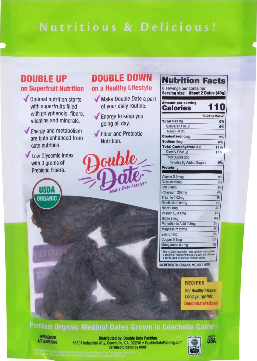 slide 9 of 9, Double Date Premium Organic Medjool Dates 8 oz, 8 oz