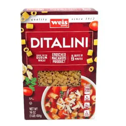 Weis Quality Classic Pasta Enriched Macaroni Product, Ditalini
