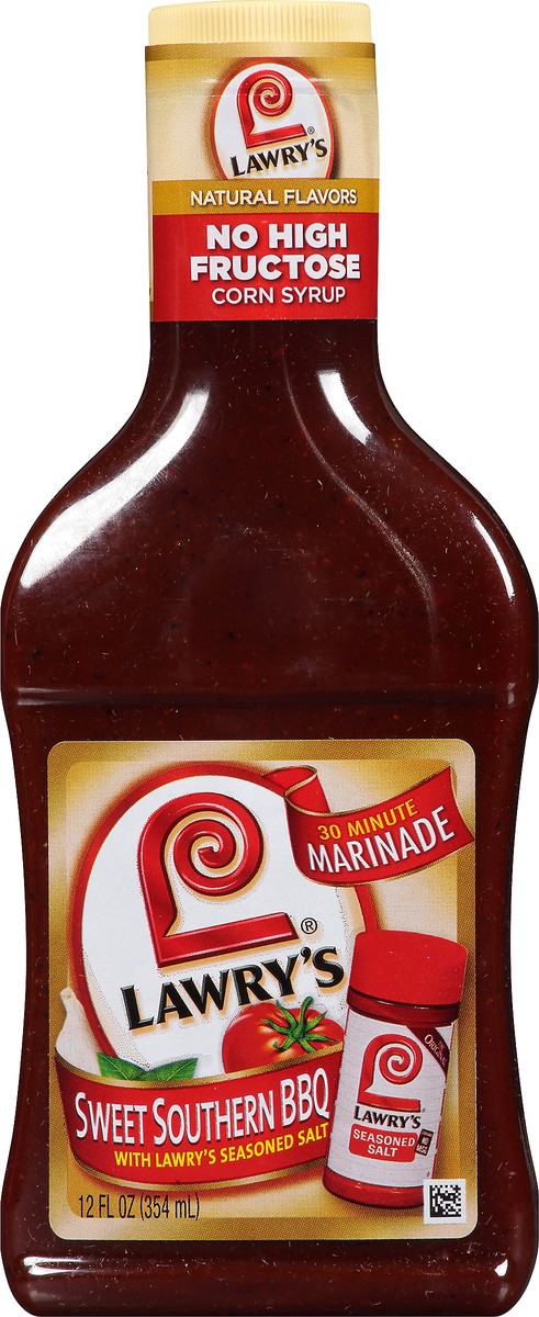 slide 3 of 10, Lawry's Sweet Southern BBQ 30 Minute Marinade, 12 fl oz