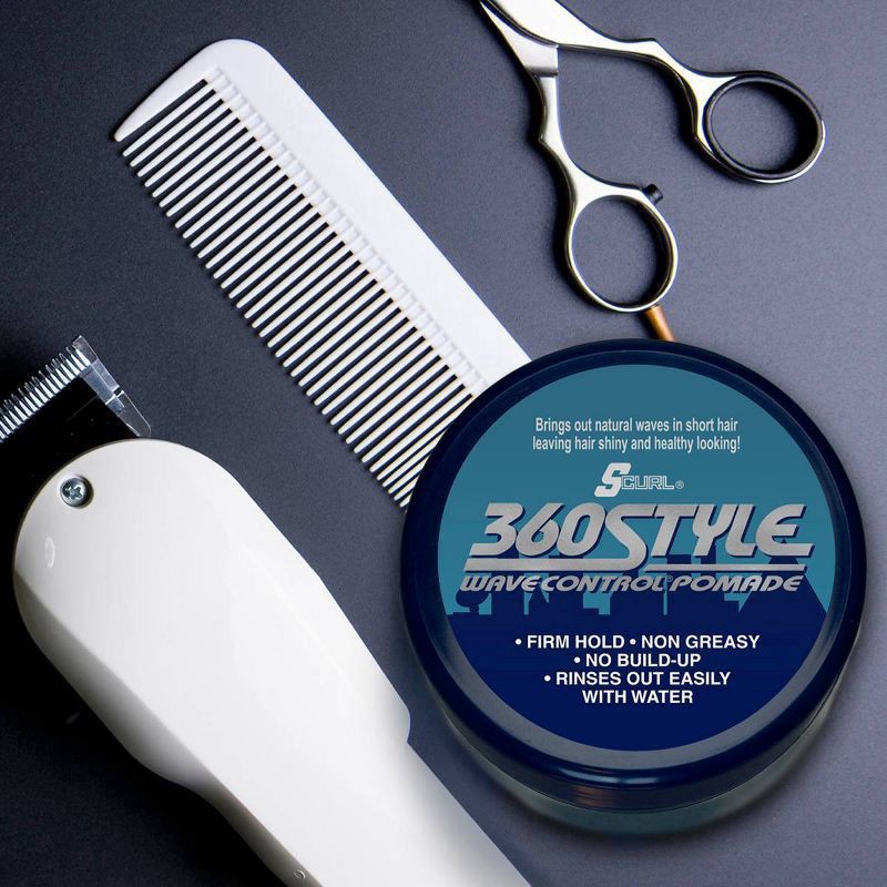 slide 3 of 3, SCurl 360 Style Wave Control Pomade - 3oz, 3 oz