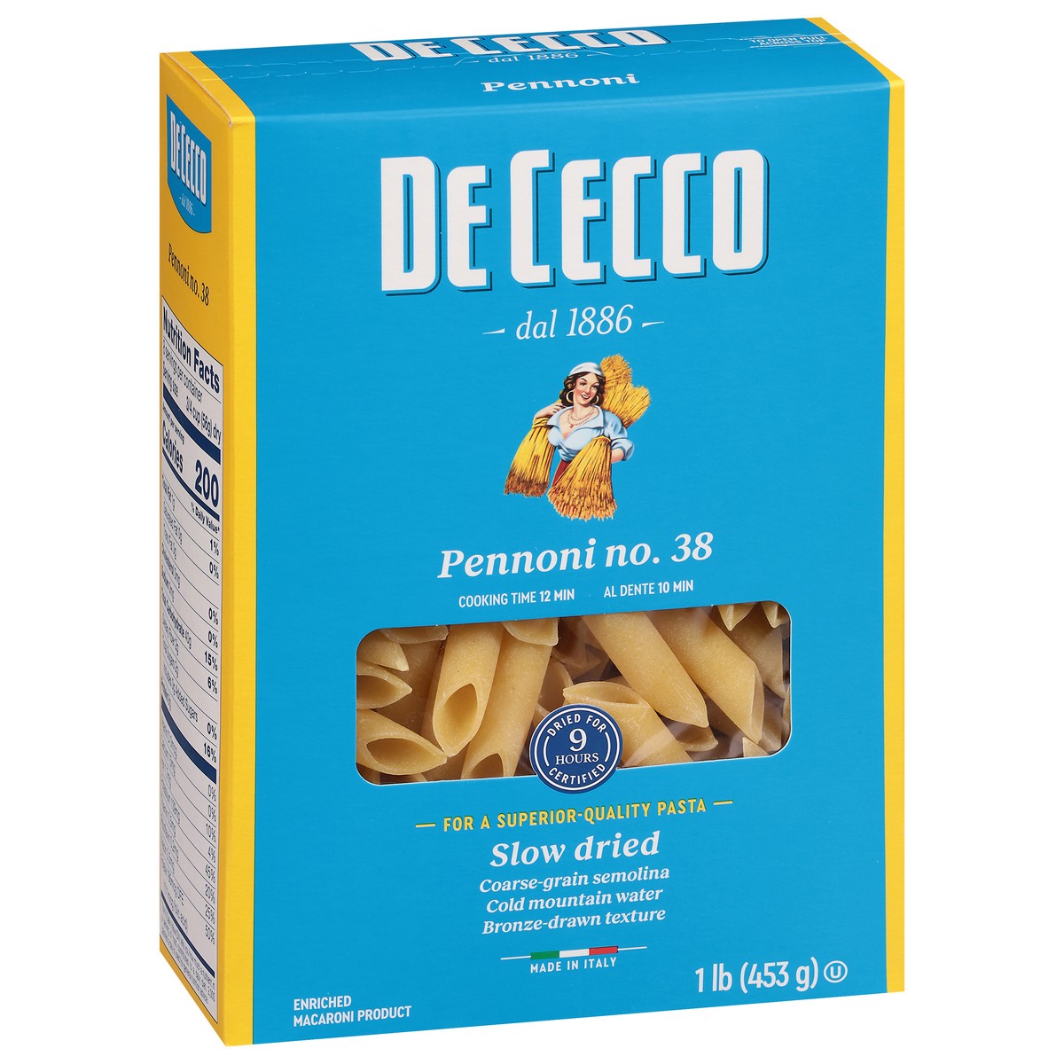 slide 2 of 14, De Cecco No. 38 Pennoni - 1 lb, 16 oz