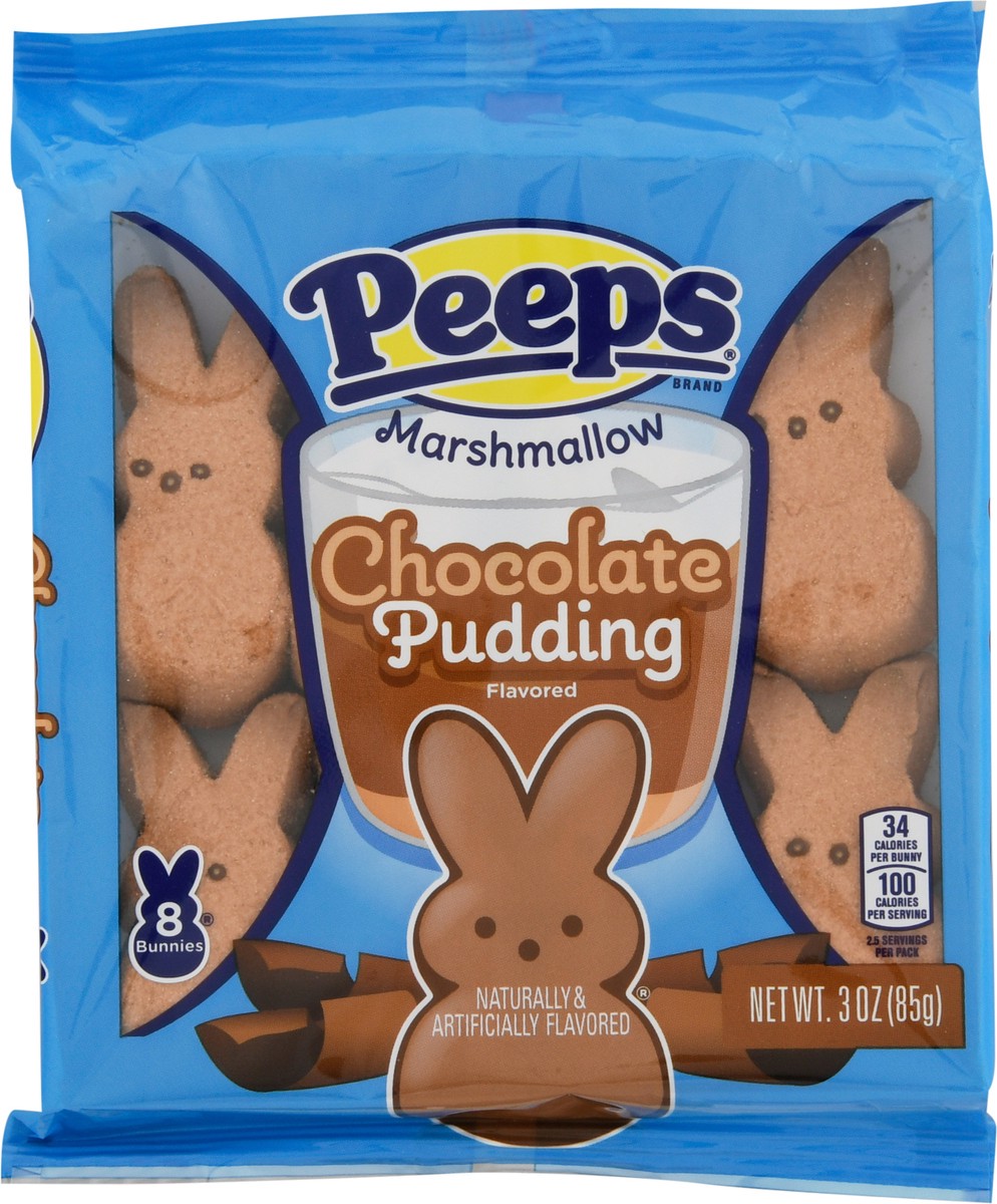 slide 10 of 11, Peeps Marshmallow Bunnies Chocolate Pudding Flavored Candy 8 Bunnies 8 ea, 8 ct