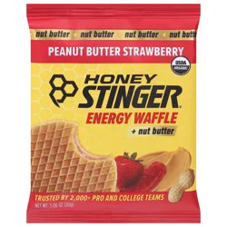 Honey Stinger Peanut Butter Strawberry Energy Waffle + Nut Butter 1.06 oz