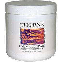 slide 1 of 1, Thorne Cal-Mag Citrate Effervescent Powder, 8 oz