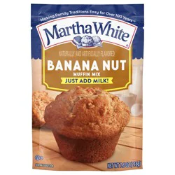 Martha White Banana Nut Muffin Mix, 7.6 Oz Bag